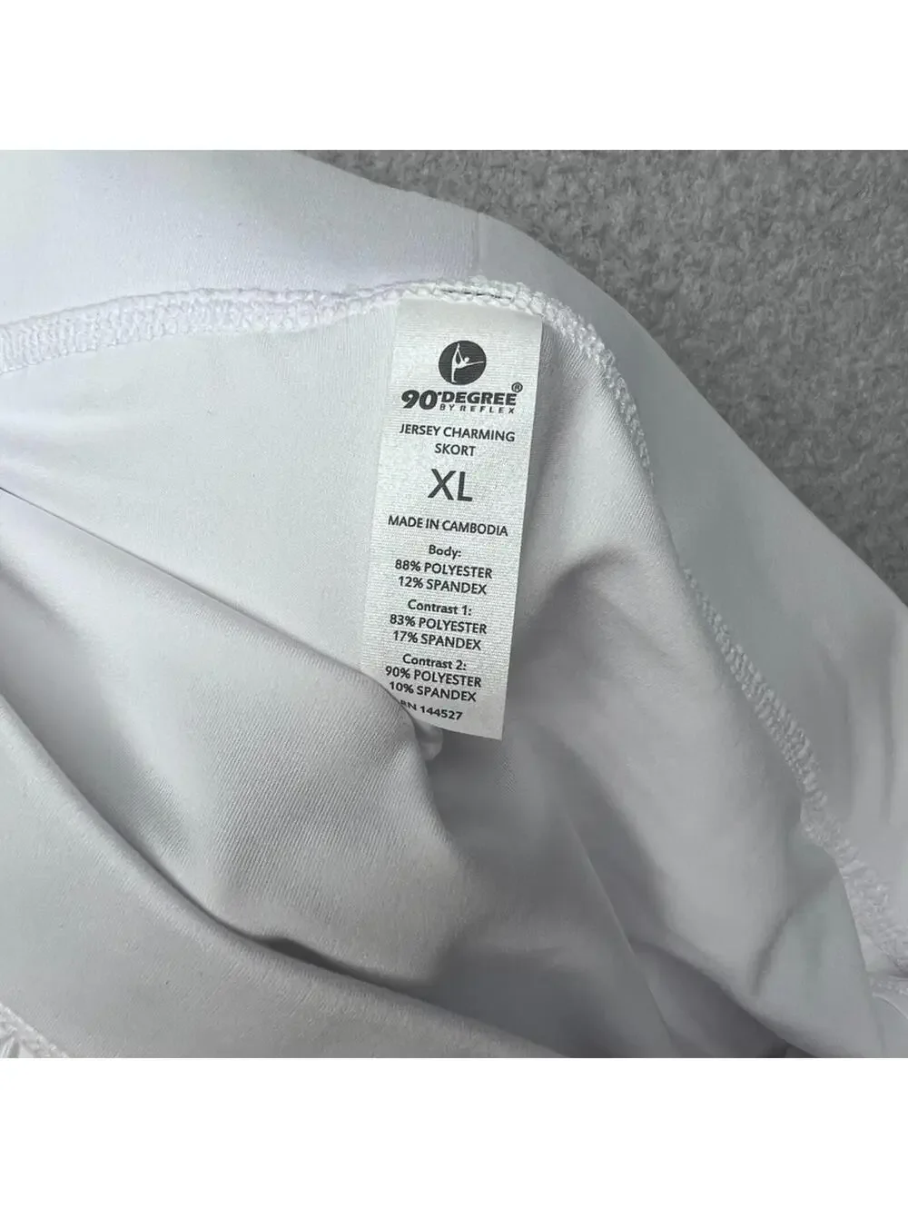 90 Degree By Reflex Flex For It Pleated Tennis Skort Windsurfer White XL